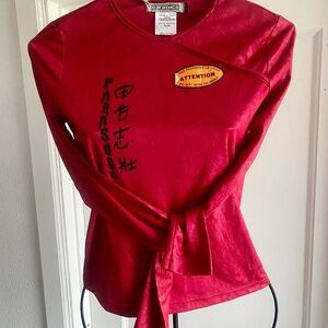 Ladies Parasuco 90’s Vintage Ergonomic Graffiti Blouse Sz M